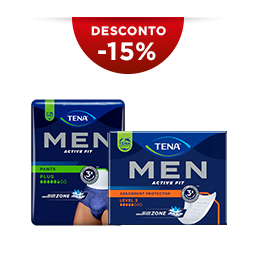 15% Pack poupança Active Fit +  Protetor Absorvente Nível 3